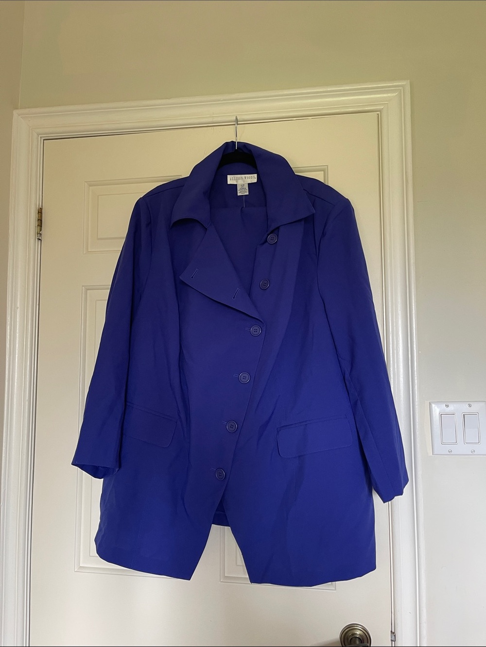 Women's Royal Blue Blazer and Pants 2pcs Set